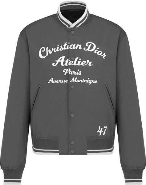 dior paris bomber jacket|Dior puffer jacket grey.